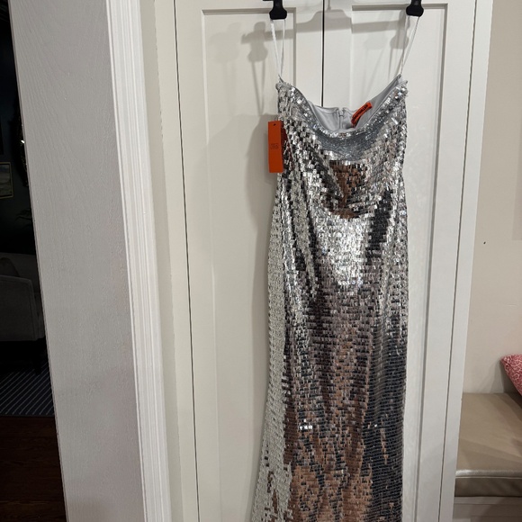 Strapless silver sequin dress - Picture 6 of 6